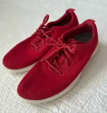Allbirds Red Wool Women's Runners Sneaker Shoes - Size 9