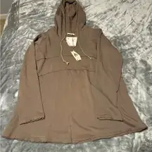 Easel Taupe Hooded Sweatshirt