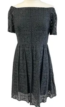 Mossimo Black Lace‎ Dress Womens Large Whimsigoth Fairygrunge Coquette Grunge