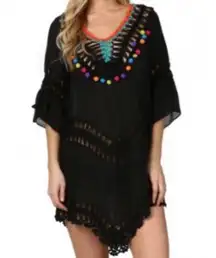 Embroidered Swim Coverup