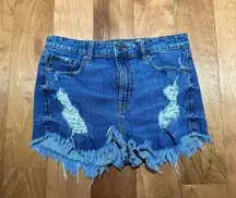 Blue Denim Shorts