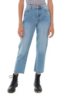 BDG Urban Outfitter Slim Straight Mom Cropped Button Fly Jeans Size 26