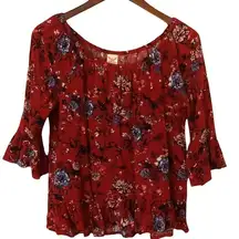 Faded Glory Coastal cowgirl  Floral  top