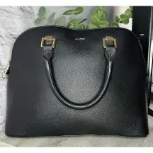 Aldo black satchel purse