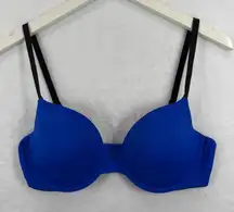 PINK Victoria's Secret Wear Everywhere Demi T-Shirt Bra Royal Blue 36C