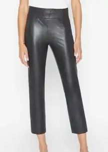 Brochu Walker Black Juniper Stretch Crop Pants faux Leather size small