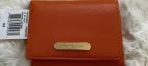 Michael Kors  Saffiano Tangerine Bi Fold Wallet