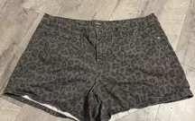 Leopard print, target jean shorts