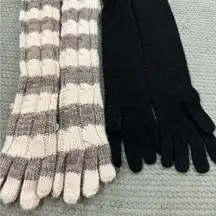 Two sets of long gloves