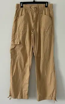 Aerie Avenue Baggy Wide Leg Cargo Pant Field Khaki M