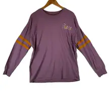 Disney Our Universe The Muses Long Sleeve Purple Graphic Tee Women's