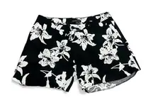🛍️5/$25 Banana Republic Floral Black and White Women's Shorts size 10
