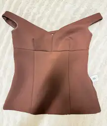 ZARA Top Brown
