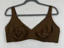 SKIMS Fits Everybody Wireless Lounge Bra Brown Size 5X Adjustable Comfort‎