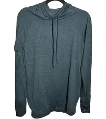 Athleta  Uptempo Hoodie Sweatshirt Bali Green Oceanic Teal Size Small Tall