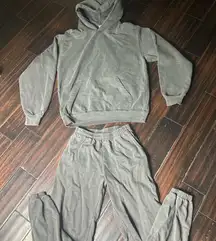 Hoodie & sweatpants set 14 Oz heavy cotton LAA casual classic basic athletic