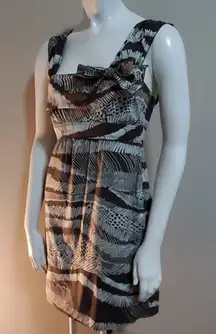 BCBGMaxAzria Coco Combo Safari Print Dress (XS)