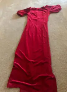 Super long Red Top Size Large Woman Open Sides Costume