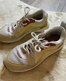Pink Yellow Fashion Sneakers