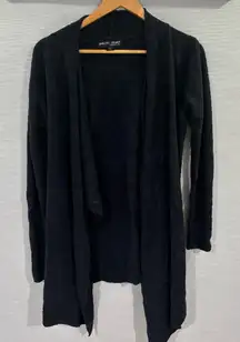 Barefoot Dreams Dark Grey Open‎ Front Cardigan Style 436 Size Small