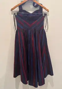 Marc Jacobs Midi Halter Stipped Dress Size 2