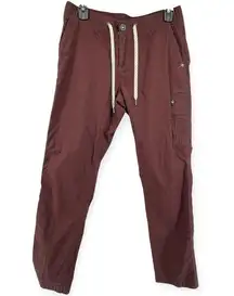 Vuori  Women’s Ripstop DuraTerra Chestnut Brown Drawstring Pants Small