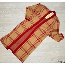 vintage St. John long sleeve long cardigan duster sweater size 10