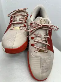 Nike‎ GP Challenge 1 PRM Women’s Tennis Shoes Sz 12 Sail Red Gold Air Zoom