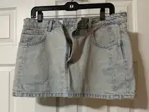 Zara Light Blue Denim Mini Skirt
