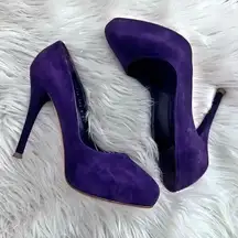 RALPH LAUREN COLLECTION | Purple Label Suede Pumps Heels Shoes Italy | Size 6.5