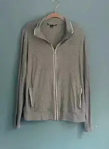 Michael‎ Kors gray zip up lightweight sweatshirt women’s size large