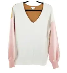 NEW 14th & Union Women Size XL Colorblock Pullover Sweater