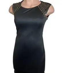 New She’s Cool Little Black Studded Dress Large