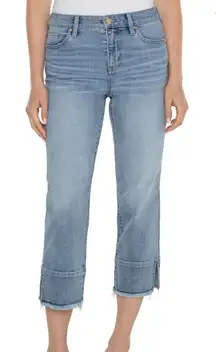 Liverpool Double Fray Hem Liv Cropped Non-Skinny Skinny Women’s Size 12/31