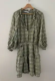 Petal + Pup sorah gingham dress in green