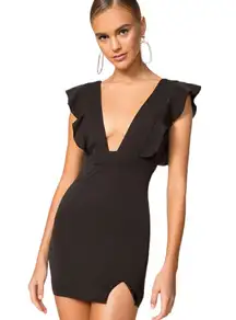 REVOLVE- SUPERDOWN HARLOW MINI DRESS IN BLACK SIXE XS!