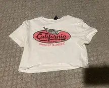 Cropped California Tee