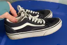 Dark Blue Vans Old Skool Shoes Size 5.5‎