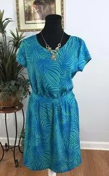 Gap Cutout Dress SM Cap Sleeve Boho Vacation Clueless Preppy Pocket Pullover