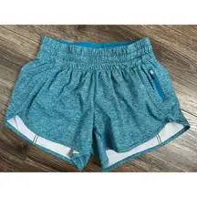 Lululemon Tracker Short V *4" Heather Lux Multi Hawaiian Blue