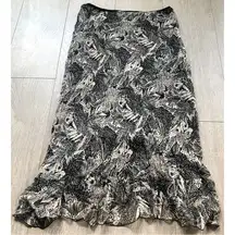 Jonathan Martin Studio Vintage Flowy Flare Midi Skirt