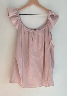 BUCKETLIST Light purple  Ruffle Sleeve Blouse