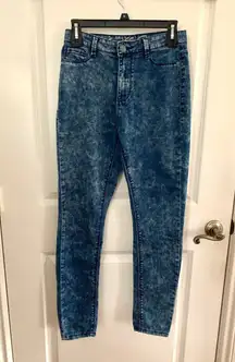 3/$15 Vanilla Star Acid Wash High Rise Skinny Jeans / Jeggings
