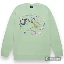 Her Universe Studio Ghibli Castle in the Sky Sheeta and Pazu Floral Crewneck Sweater