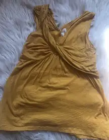 Anthropologie deletta mustard tank top small