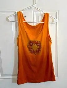 Eddie Bauer Size M Orange Ribbed Tank