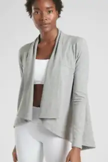 Athleta Grey Nirvana Wear Two Ways Wrap Cardigan