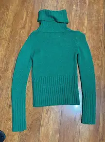 Emerald Green Turtleneck Sweater
