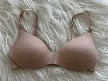 Skims Wireless Form Pushup Plunge Bra Clay Size 34B