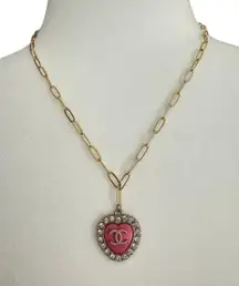 Reworked designer button necklace   